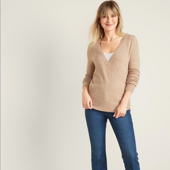 NWT Maternity Cross-Front Nursing Sweater​ - Picture 2 of 5